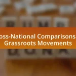 Cross-National Comparisons of Grassroots Movements