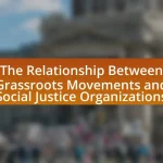 The Relationship Between Grassroots Movements and Social Justice Organizations