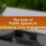 The Role of Public Spaces in Facilitating Civic Engagement