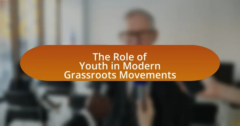 The Role of Youth in Modern Grassroots Movements