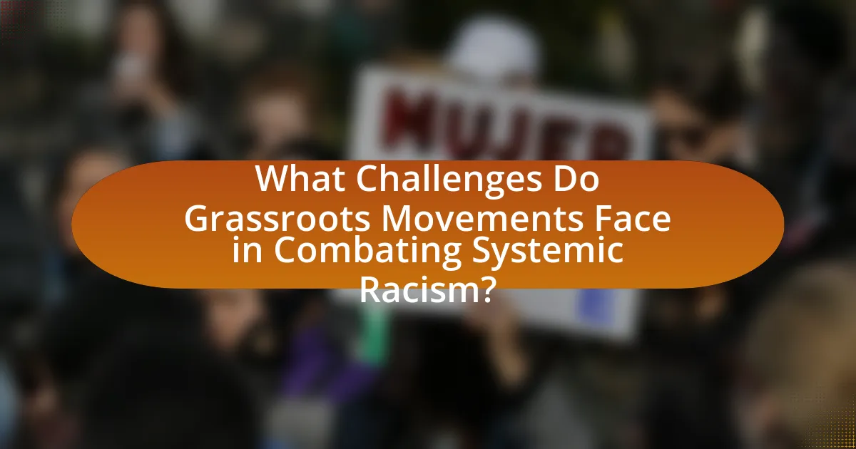 What Challenges Do Grassroots Movements Face in Combating Systemic Racism?