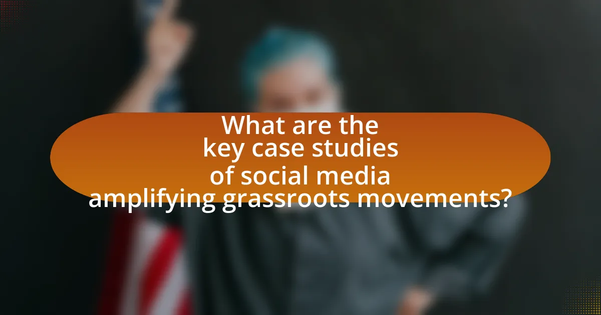 What are the key case studies of social media amplifying grassroots movements?
