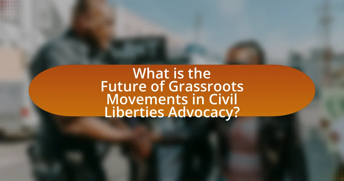 What is the Future of Grassroots Movements in Civil Liberties Advocacy?